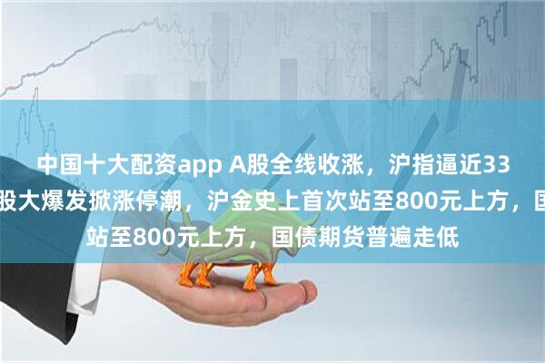 中国十大配资app A股全线收涨，沪指逼近3300点关口，黄金股大爆发掀涨停潮，沪金史上首次站至800元上方，国债期货普遍走低
