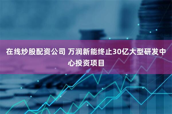 在线炒股配资公司 万润新能终止30亿大型研发中心投资项目