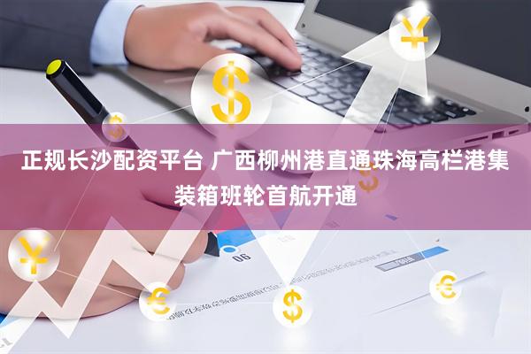 正规长沙配资平台 广西柳州港直通珠海高栏港集装箱班轮首航开通